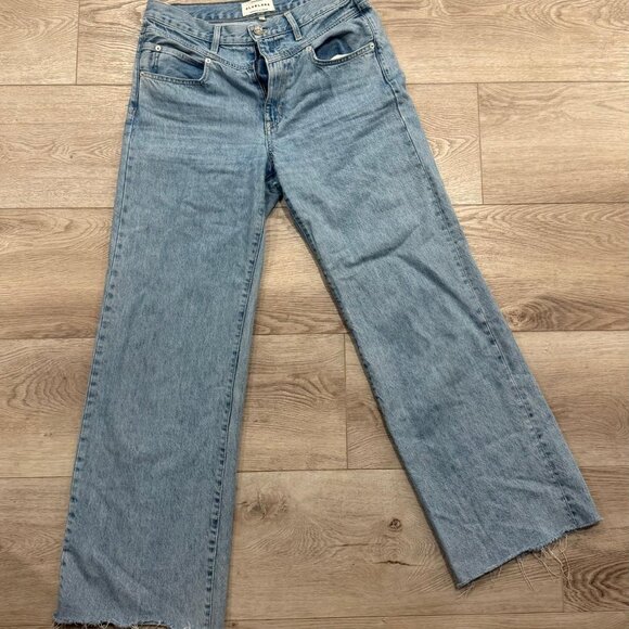 SLVRLAKE Grace Double Yoke High Waist Wide Leg Jeans Born to Run - Picture 3 of 4